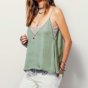 Free People Deep V Bandeau Cami